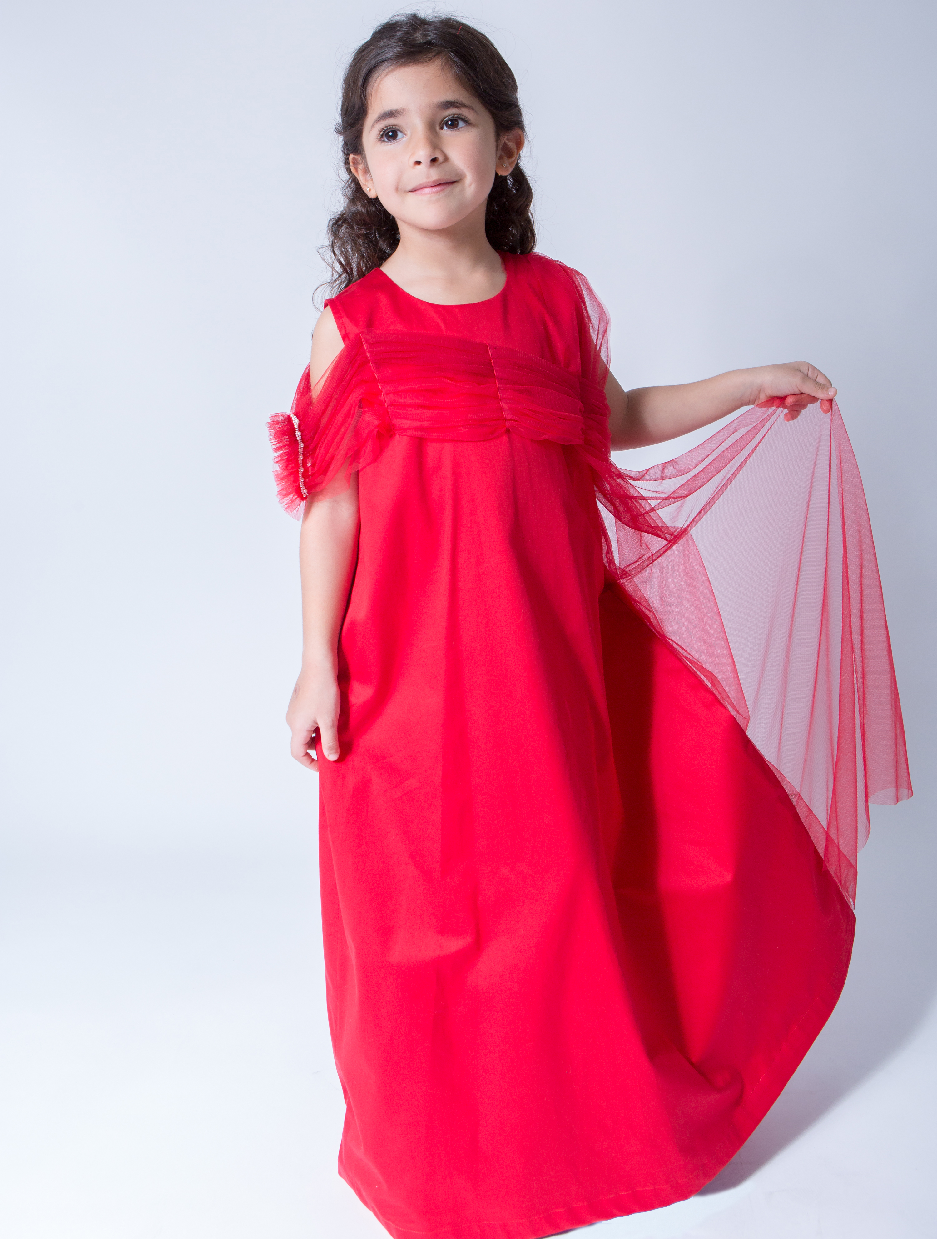                                                                                     Myazaa - Red Dress with tulle